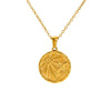 Wholesale 316L Stainless Steel Constellation Pendant Necklace With Electroplating And Cross Chain