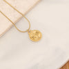 Wholesale Stainless Steel Constellation Pendant Necklace With Electroplating