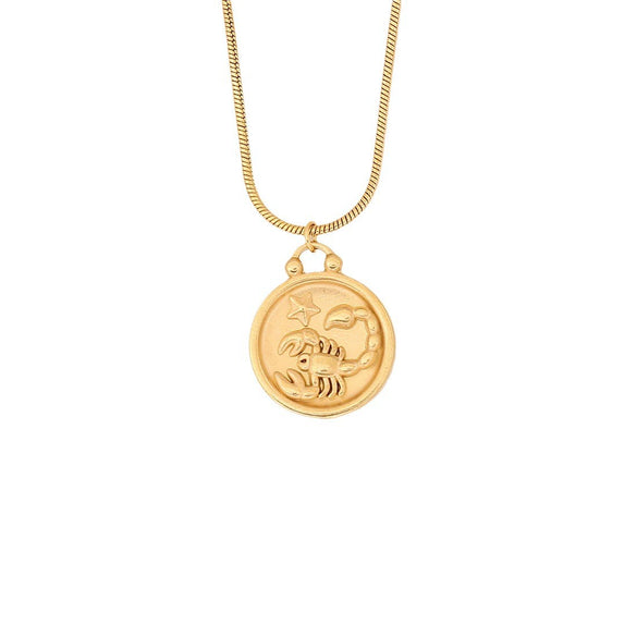 Wholesale Stainless Steel Constellation Pendant Necklace With Electroplating