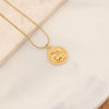 Wholesale Stainless Steel Constellation Pendant Necklace With Electroplating