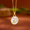 Wholesale Stainless Steel Constellation Pendant Necklace With Regular Chain Electroplated Unisex Style