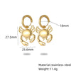 Wholesale Stainless Steel Crab Earrings Pendant Combination Set Women's Fashion Electroplated Jewelry