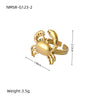 Wholesale Stainless Steel Crab Earrings Pendant Combination Set Women's Fashion Electroplated Jewelry