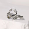 Wholesale Stainless Steel Crab Ring With Open Creative Design And Electroplating Treatment Unisex