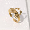 Wholesale Stainless Steel Crab Ring With Open Creative Design And Electroplating Treatment Unisex
