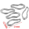 Wholesale Stainless Steel Creative Oval Geometric Twisted Hydraulic Earrings Jewelry Accessories