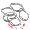 Wholesale Stainless Steel Creative Oval Geometric Twisted Hydraulic Earrings Jewelry Accessories