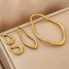 Wholesale Stainless Steel Creative Oval Geometric Twisted Hydraulic Earrings Jewelry Accessories
