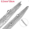Wholesale Stainless Steel Cross O Shaped Chain Jewelry Accessories 18K Gold Plated Electroplated Handmade