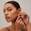 Wholesale Stainless Steel Cshaped And Ushaped Light Luxury Simple Niche Women's Earrings With Electroplating Gold And Silver Colormatching