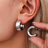 Wholesale Stainless Steel Cshaped Geometric Ushaped Electroplated Light Luxury Women's Earrings