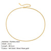 Wholesale Stainless Steel Cuban Chain Necklace For Men And Women 14K Gold Plated U Shape Street Hip Hop Style