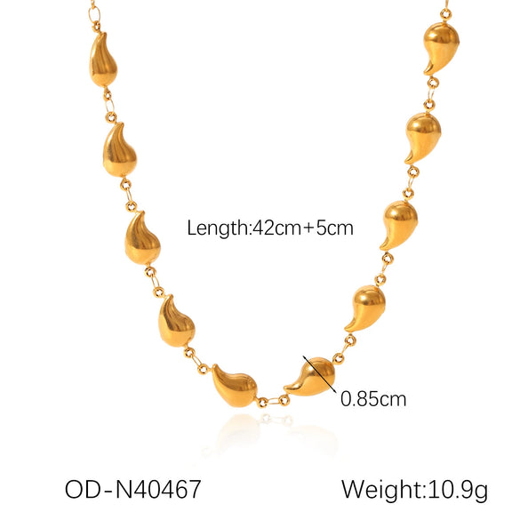 Wholesale Stainless Steel Cuban Chain Necklace With Geometric Design Pvd Vacuum Plated