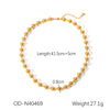 Wholesale Stainless Steel Cuban Chain Necklace With Geometric Design Pvd Vacuum Plated