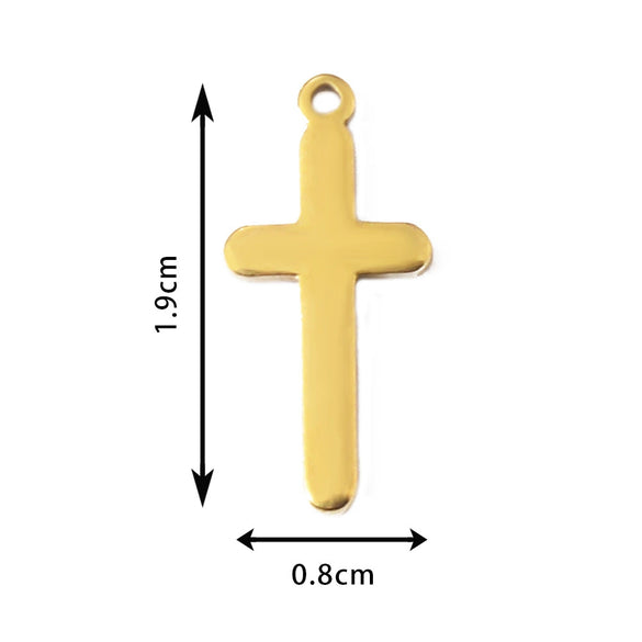 Wholesale Stainless Steel Cut Hollow Cross Jewelry Accessories For Diy Earrings And Bracelet Material