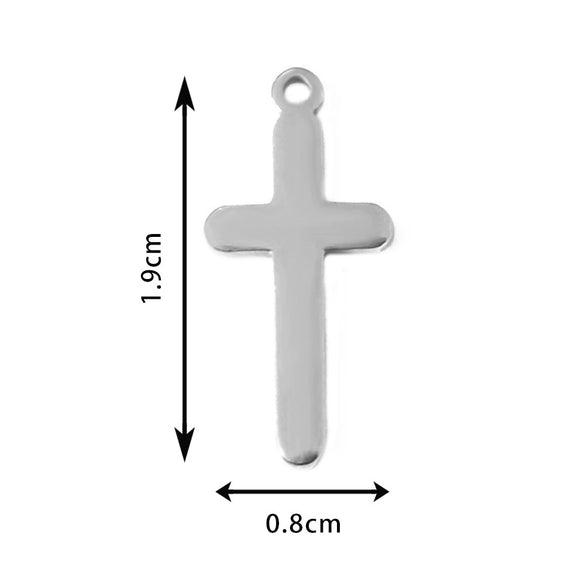 Wholesale Stainless Steel Cut Hollow Cross Jewelry Accessories For Diy Earrings And Bracelet Material