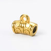 Wholesale Stainless Steel Cylindrical Drum Beads Electroplated Pendant Necklace