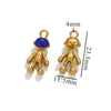 Wholesale Stainless Steel 3D Cartoon Geometric Astronaut Diy Dripping Oil Pendant Jewelry Accessories
