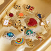 Wholesale Stainless Steel 3D Vintage Enamel Oil Drop Cartoon Bear Pendant Necklace Jewelry Accessories