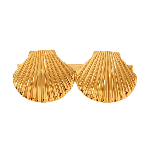 Wholesale Stainless Steel Daisy Hairpin With Vacuum Plating And Electroplating Female Highend Style
