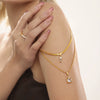 Wholesale 316L Stainless Steel Double Layer Blade Chain Square Zircon Light Luxury Niche Necklace With Electroplating