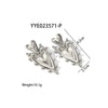 Wholesale Stainless Steel Double Peach Heart Irregular Earrings With Pvd Vacuum Real Gold Electroplating For Women