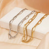 Wholesale Stainless Steel Doublelayer Simple Geometric Bracelet With Electroplating Jewelry
