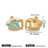 Wholesale Stainless Steel Dripping Oil Ice Cream Cup Phone Charm Pendant Jewelry Accessories