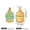 Wholesale Stainless Steel Dripping Oil Ice Cream Cup Phone Charm Pendant Jewelry Accessories