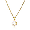 Wholesale Stainless Steel Dripping Oil Letters Necklace Pendant Accessories With Horse Whip Chain