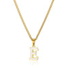 Wholesale Stainless Steel Dripping Oil Letters Necklace Pendant Accessories With Horse Whip Chain