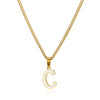 Wholesale Stainless Steel Dripping Oil Letters Necklace Pendant Accessories With Horse Whip Chain