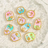 Wholesale Stainless Steel Dripping Oil Style Pendant Accessories For Diy Jewelry Earrings Necklace