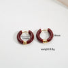 Wholesale Stainless Steel Dripping Oil U Shape Earrings For Women