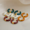 Wholesale Stainless Steel Dripping Oil U Shape Earrings For Women