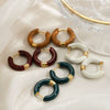 Wholesale Stainless Steel Dripping Oil U Shape Earrings For Women