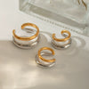 Wholesale Stainless Steel Drop Shape Electroplated Women's Ear Jewelry