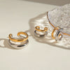 Wholesale Stainless Steel Drop Shape Electroplated Women's Ear Jewelry