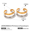 Wholesale Stainless Steel Drop Shape Electroplated Women's Ear Jewelry