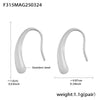 Wholesale 316L Stainless Steel Drop Shape Geometric Earrings Pvd Electroplated Light Luxury Style For Women