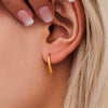 Wholesale 316L Stainless Steel Drop Shape Geometric Earrings Pvd Electroplated Light Luxury Style For Women