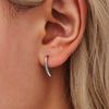 Wholesale 316L Stainless Steel Drop Shape Geometric Earrings Pvd Electroplated Light Luxury Style For Women