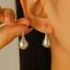 Wholesale Stainless Steel Drop Shape Geometric Simple Electroplated Women's Ear Hooks
