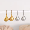 Wholesale Stainless Steel Drop Shape Geometric Simple Electroplated Women's Ear Hooks