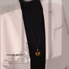 Wholesale Stainless Steel Drop Shape Metal Pull Long Necklace For Stacking