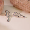 Wholesale Stainless Steel Drop Shaped Electroplated Geometric Earrings For Women