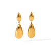 Wholesale Stainless Steel Dropshaped Geometric Earrings For Women With Electroplating Treatment
