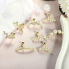 Wholesale Stainless Steel Ear Bone Nail Jewelry With Star Shape And 14K Real Gold Plating In Plants And Flowers Style