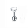 Wholesale Stainless Steel Ear Nails With Fivepointed Star Peach Heart And Cross Shapes Microinlaid Zircon Electroplated For Women