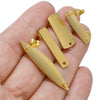 Wholesale Stainless Steel Earring Accessories Asymmetrical Exaggerated Plaid Geometric Electroplated